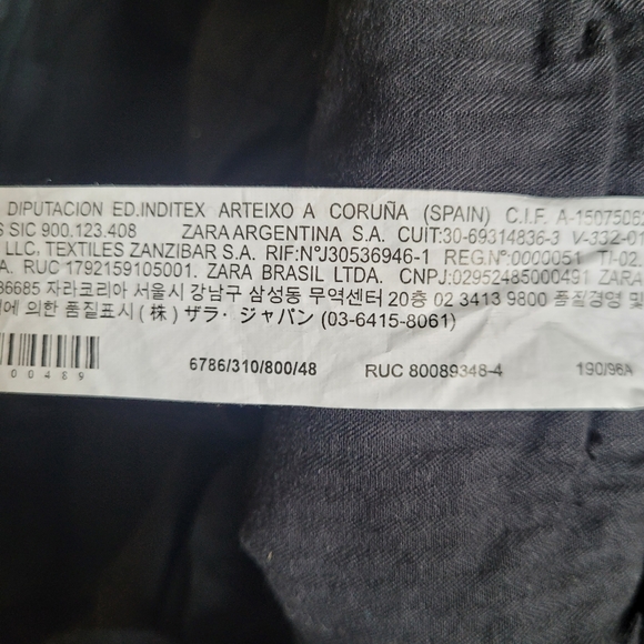 Zara Men's Skinny Stretch Chinos Denim Casual Pants in Black size 38 - Picture 11 of 11